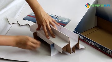 Greeting Cards counter display assembling-cardboard greeting card display-Safeka