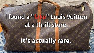 I found a 'fake' Louis Vuitton at a thrift store - Vintage experts say it's actually rare