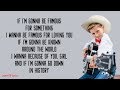 Mason Ramsey - FAMOUS (Lyrics)