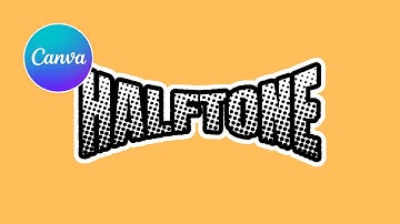 How to Create Bold Magazine-Style Halftone Text Effects in Canva (Retro & Edgy!)