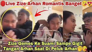 🛑Live Azizah Salsha Gemes Ke Suami! Zize Gigit Tangan Arhan Saat Di Peluk Bikin Baper