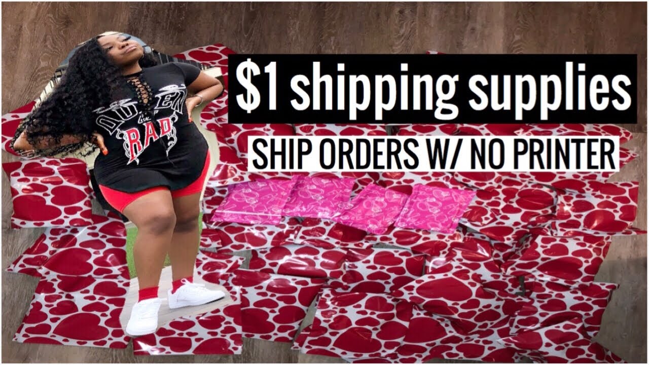 HOW TO SHIP ORDERS + $1 SHIPPING SUPPLIES - YouTube