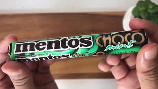 Unwrapping Mentos Choco Mint