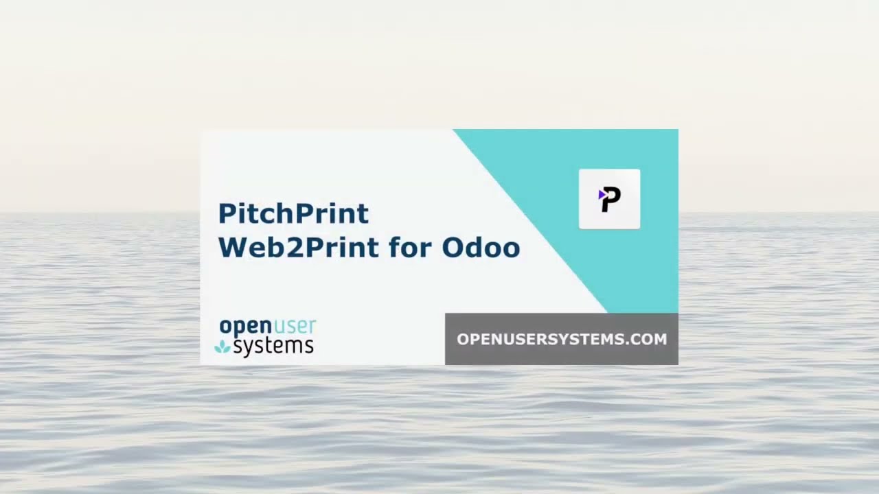 Odoo Web2Print (PitchPrint) Module