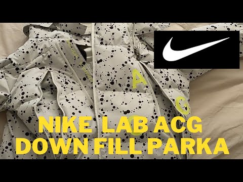 ALL POCKETS on NikeLab ACG Down-Fill Parka White AQ3517-100 - YouTube