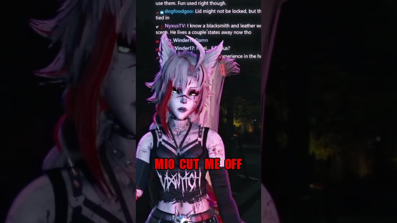 She cut me off!