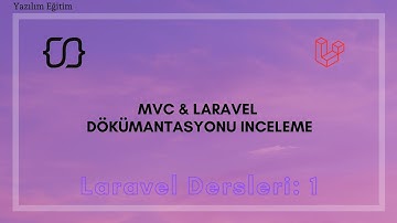 Laravel Dersleri: 1 - MVC & Laravel dökümantasyonu inceleme