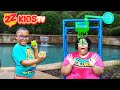 ZZ Kids TV Splash Dunk Tank Challenge!