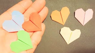 【折り紙】簡単すぎる！!“可愛いハート”の作り方