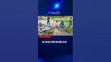 Sụt lún nguy hiểm trên Quốc lộ 40B