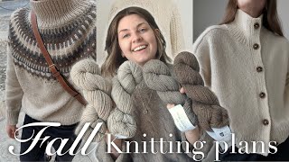 Fall Knitting Plans WITH YARN! Using yarn from my stash