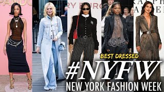 TOP 10 BEST DRESSED CELEBRITIES AT NEW YORK FASHION WEEK 2025! (ss26)