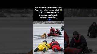 Dog Rescued From Frozen Lake