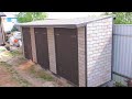 Do-it-yourself outdoor cabinet. Compact and roomy!