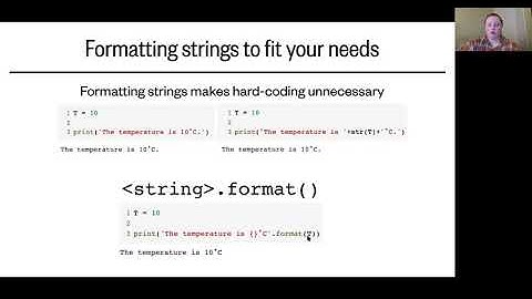 Lesson 16, Part 3: String formatting