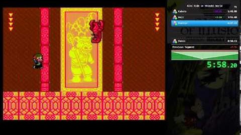 Alex Kidd in Shinobi World any% NTSC-U in 8:31
