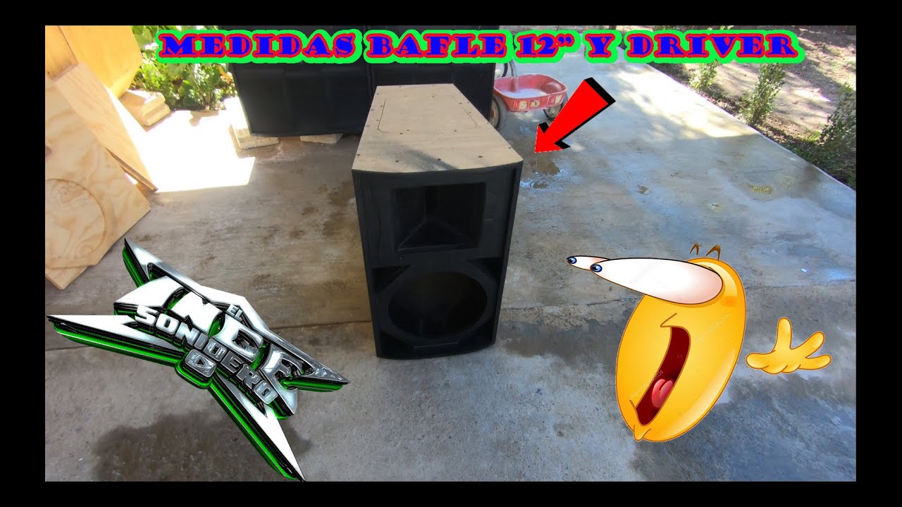 ✨🤪MEDIDAS BAFLE 12" y DRIVER -