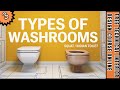 Types of Washrooms & Toilet Design in AutoCAD | Squat Toilet or Indian Toilet Tutorials!!!#washroom