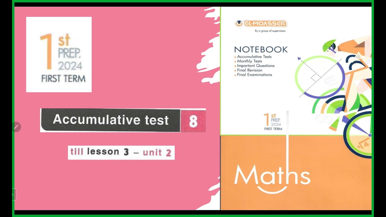 Accumulative test 8 Prep 1 1st term El-Moasser 2023-2024 - YouTube