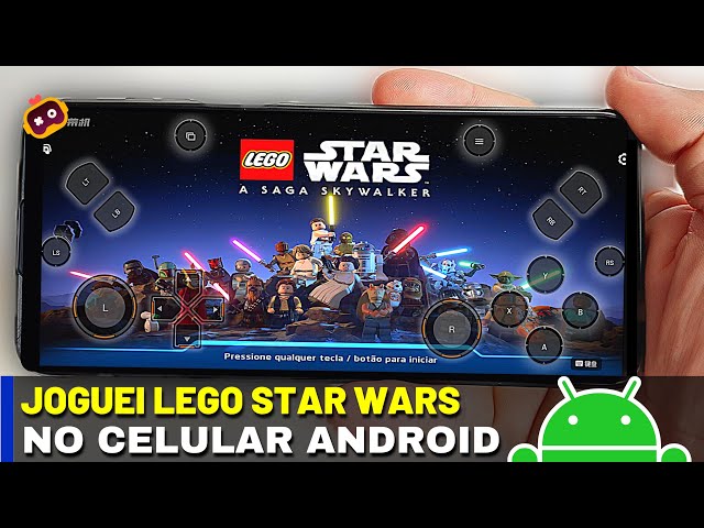 Jogando LEGO STAR WARS: A Saga Skywalker - NO CELULAR ANDROID!! 