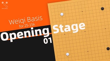 First 5 Moves Selection - Opening 01 | Weiqi Go Baduk Lecture