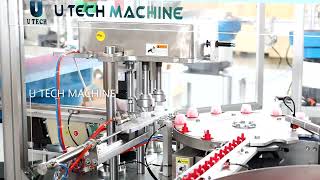 Flip top cap assembly machine, taper cap assembly machine