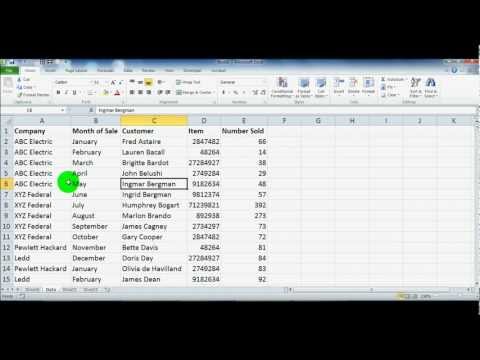 Microsoft Excel Pivot Table Tutorial for Beginners - Excel 2003, 2007, 2010
