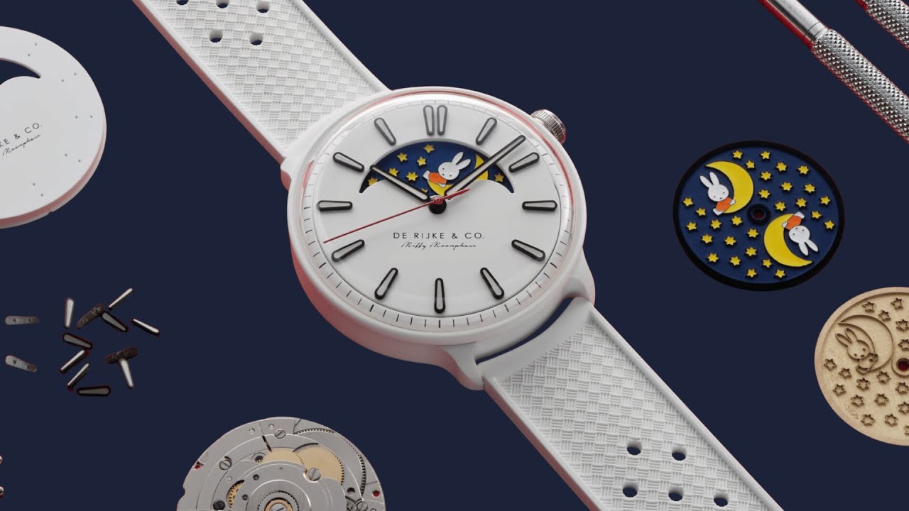 De Rijke & Co Miffy Moonphase Final Edition | White Ceramic 