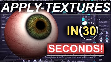 ZBrush - Applying Texture Maps (IN 30 SECONDS!!)