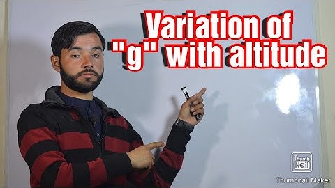 Variation of "g" with altitude || Pushto Education