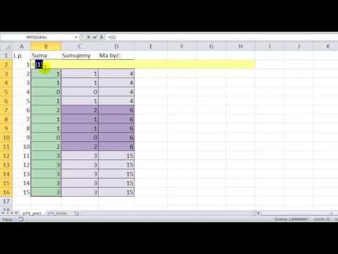 Wideo: Jak Sumować Komórki