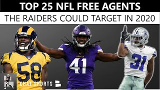 Nfl free agency starts on march 18th at 4 pm et, who are some of the
top 2020 agents las vegas raiders could sign? have many needs o...