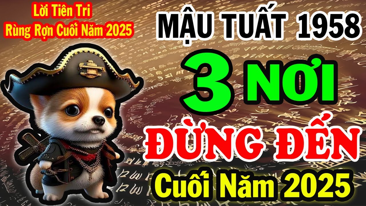 RÙNG RỢN LỜI TIÊN TRI Cuối 2025: Mậu Tuất 1958 - 3 Nơi TUYỆT ĐỐI ĐỪNG ĐẾN Tránh Rước Họa Vào Người