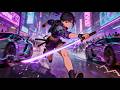 High Energy Cyberpunk Synthwave⚡| Chromed Thunder | Neon Circuit FM