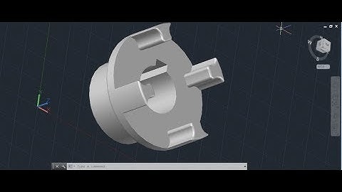 AutoCAD 3D, How to Create Motor Coupling, AutCAD Training