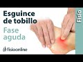 Esguince de tobillo grado 2-3 (moderado-grave) - Tratamiento en fase aguda o reciente