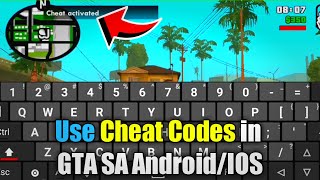 How to use Cheat Codes in GTA SA Android screenshot 4
