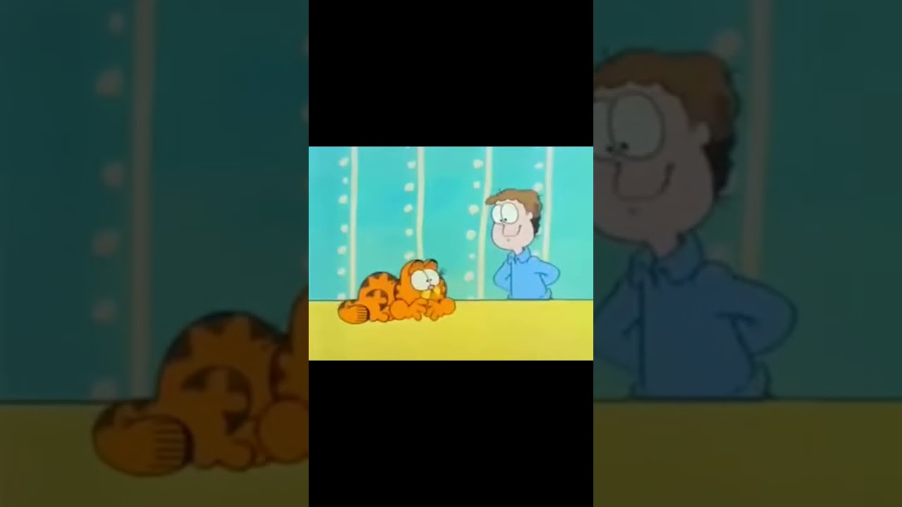 “Oh Garfield, we have a visitor!” 