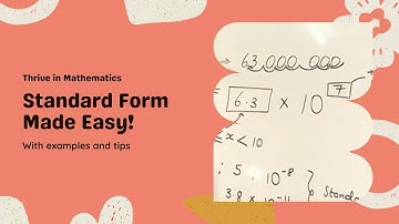 Standard Form | Thrive in Mathematics (Full Lesson for Secondary School Students)