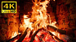 🔥 3 Hours Of Relaxing With Cozy Christmas Fireplace 🔥 Burning Fire & The Sound Of Crackling Wood