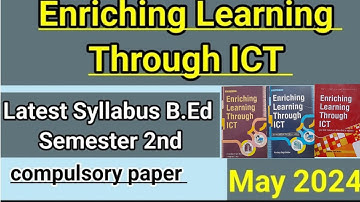 Latest syllabus 2024/Enriching Learning Through ICT/B.Ed/B.A.B.Ed/Punjabi University Patiala