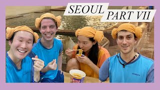 GAY BOYFRIENDS' BATHHOUSE SAUNA IN KOREA - Jjimjilbang with us | Vlog 191
