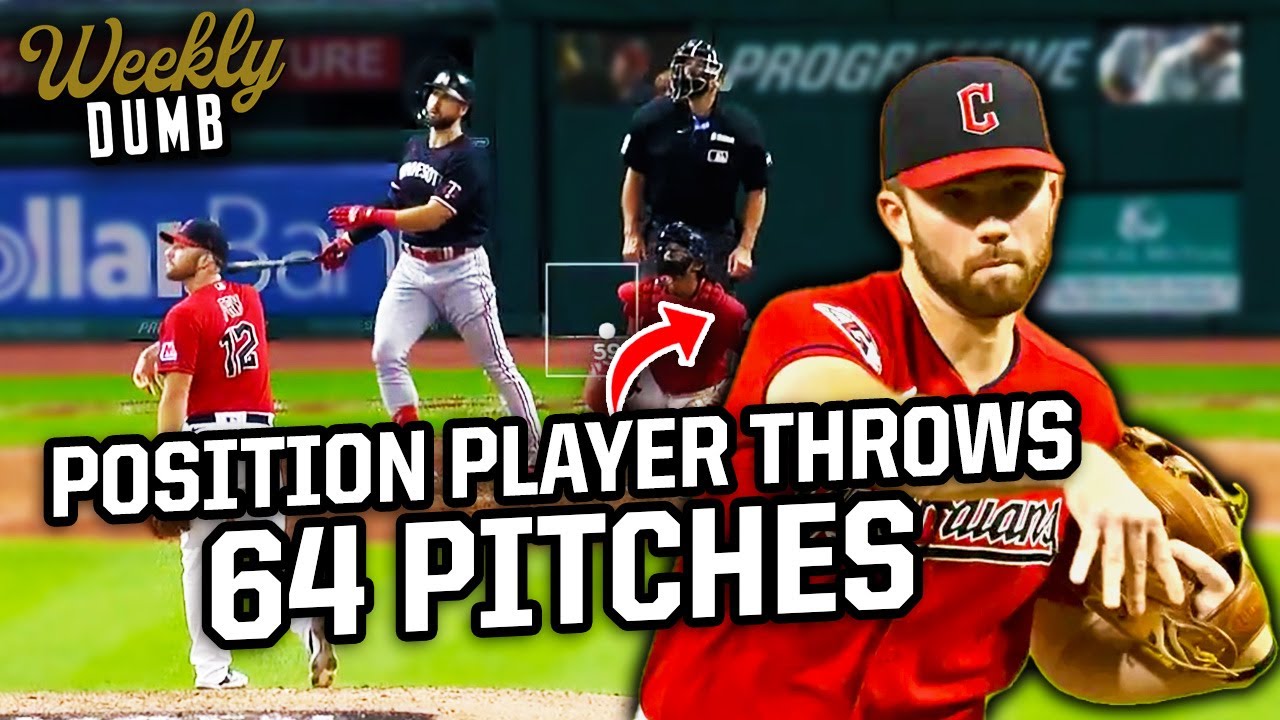 Guardians position player makes pitching history Weekly Dumb YouTube