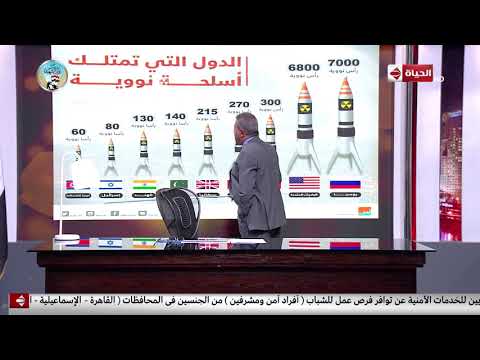 مصر اليوم توفيق عكاشة يكشف قائمة الدول التي تمتلك أسلحة نووية