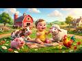 Old MacDonald Had a Farm 🚜 Animal Sounds Song for Kids | Fun Nursery Rhyme &amp; Learning Video