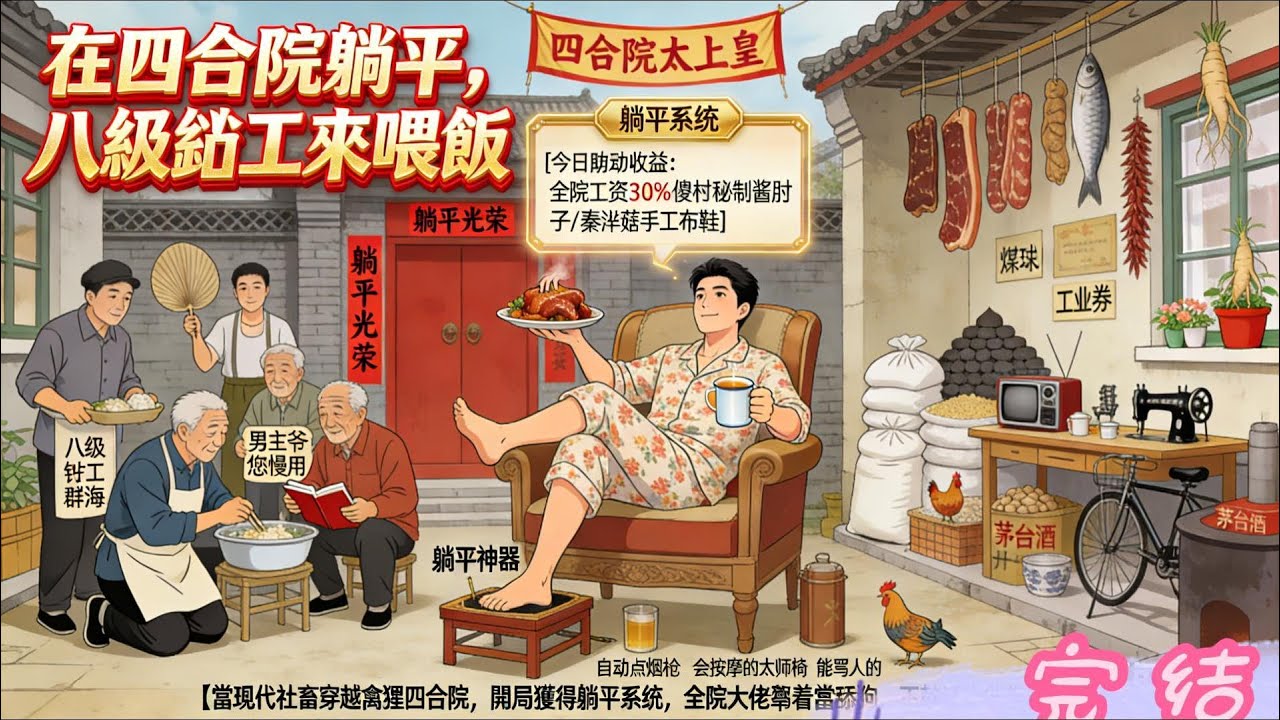 【在四合院躺平，八级钳工来喂饭】他穿越了，父亲是村里的教师，为了供儿子上学，靠工分过日子。大家都说周家是书香门第，可却穷得叮当响