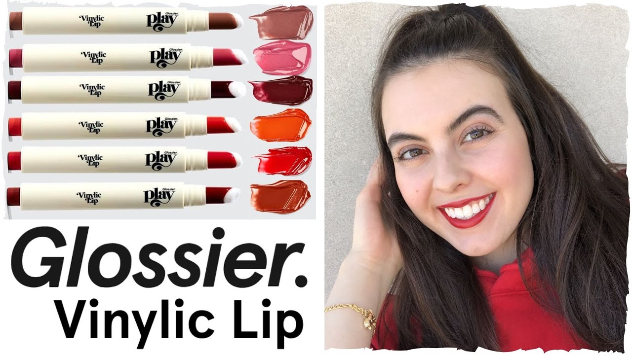 stabil Mikroprocessor Kritisk Glossier Play Vinylic Lip Swatches - YouTube