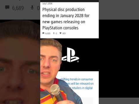 PlayStation Ending Physical Discs For Games in 2028! Why Sony?!? 🤬#playstation #sony #physicalmedia