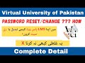 How to Reset Your VULMS Password | Virtual University (VU) – "Step by Step Guide” | Live Demo