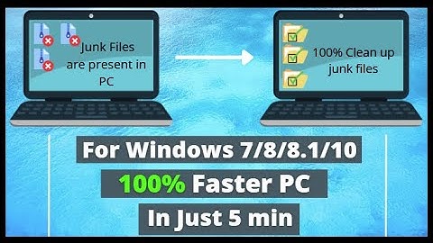 How to clean junk files in computer 100% working || Windows 7/8/8.1/10 Working 😮👌